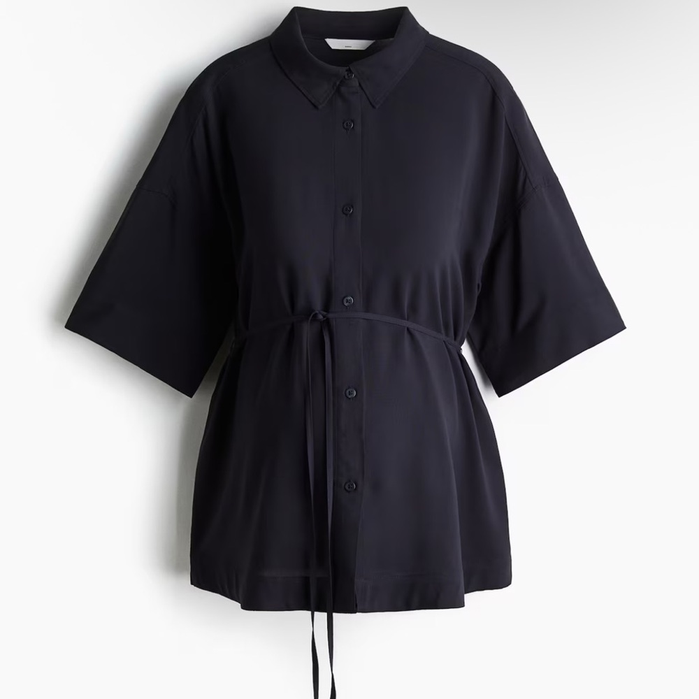 H&M Black Button Down Shirt